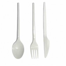 Łyżka plastikowa, biała - GSK 004